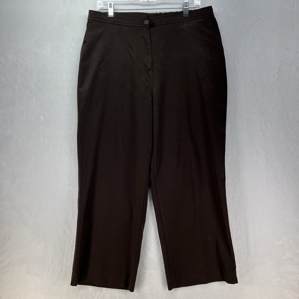 C.B. Collections Brown Dress Pants Women's Sz 16 Petite Short‎